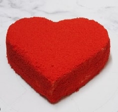 Aşkın Rengi Kırmızı Kalp 6-9 Kişilik Özel Yapım Pasta